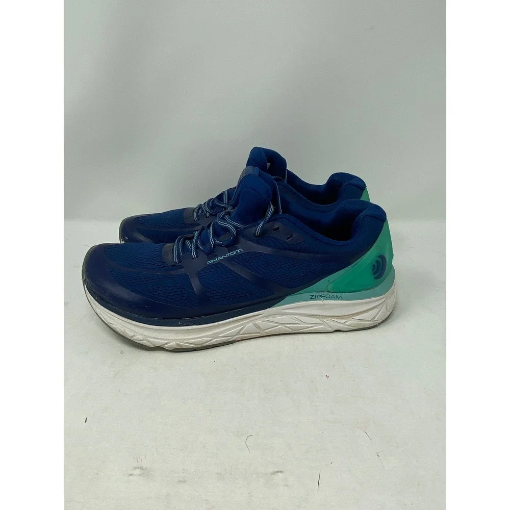 Topo Athletic Phantom Cobalt Seafoam Running Shoes Womens 10 Blue Green 5mm Drop